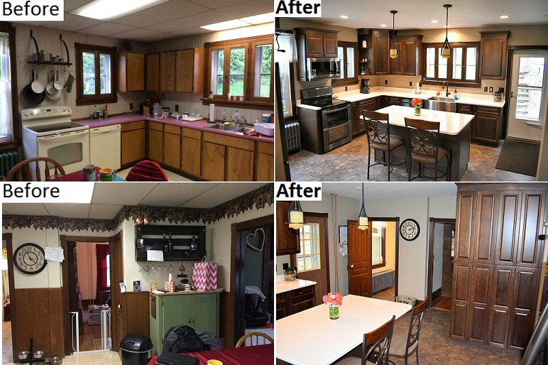 Kitchen Remodeling Lehigh Valley Poconos Before and After Pictures